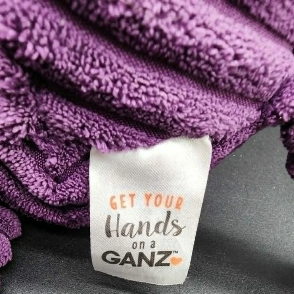 Ganz Purple Ribbles Monster Plush Corduroy Textured Stuffed Animal Toy‎ HW10807